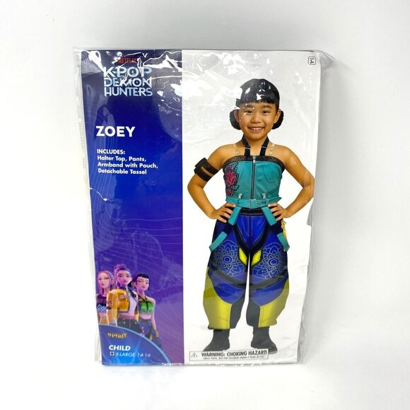 Spirit Halloween KPop Demon Hunters Zoey Costume Size XL Halloween Cosplay New - Picture 2 of 10